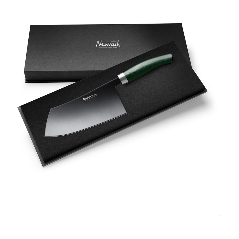 Janus Chinesisches Kochmesser 180 Micarta Green Schatulle
