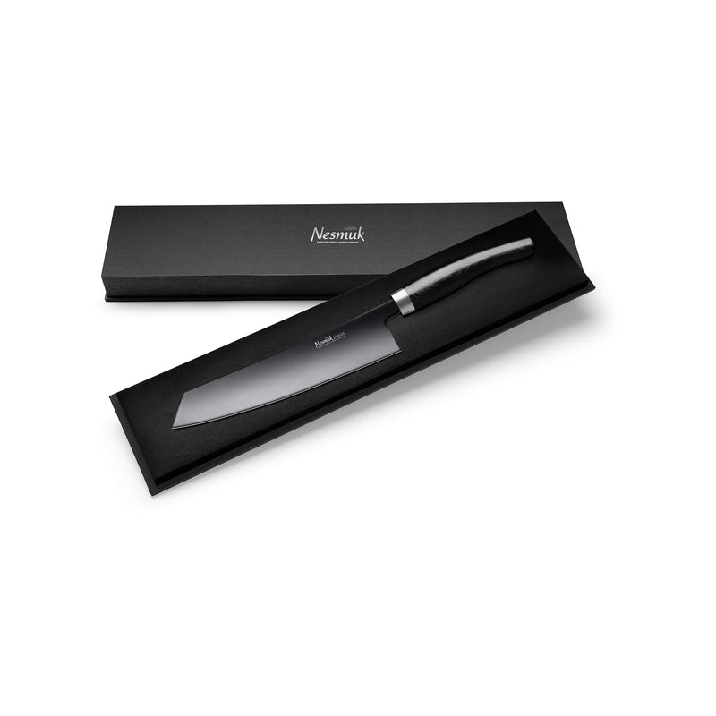 Janus Kochmesser 240 Micarta Black Schatulle