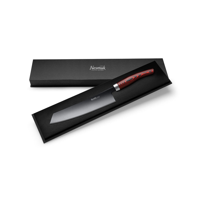 Janus Kochmesser 240 Micarta Red Schatulle